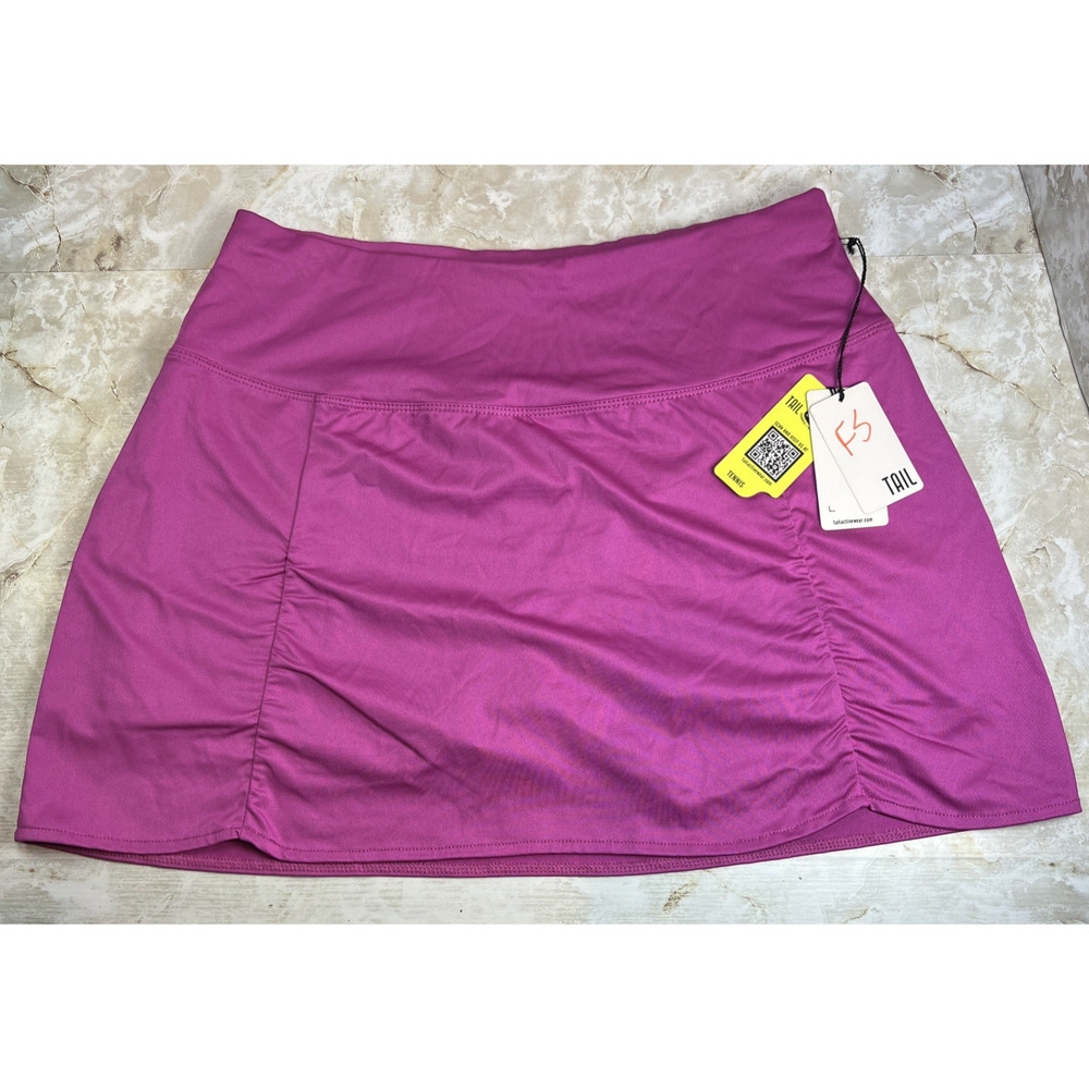 Tail Women's Skirt w/Shorties Front Shirring Size M Very Berry Tennis Pickleball